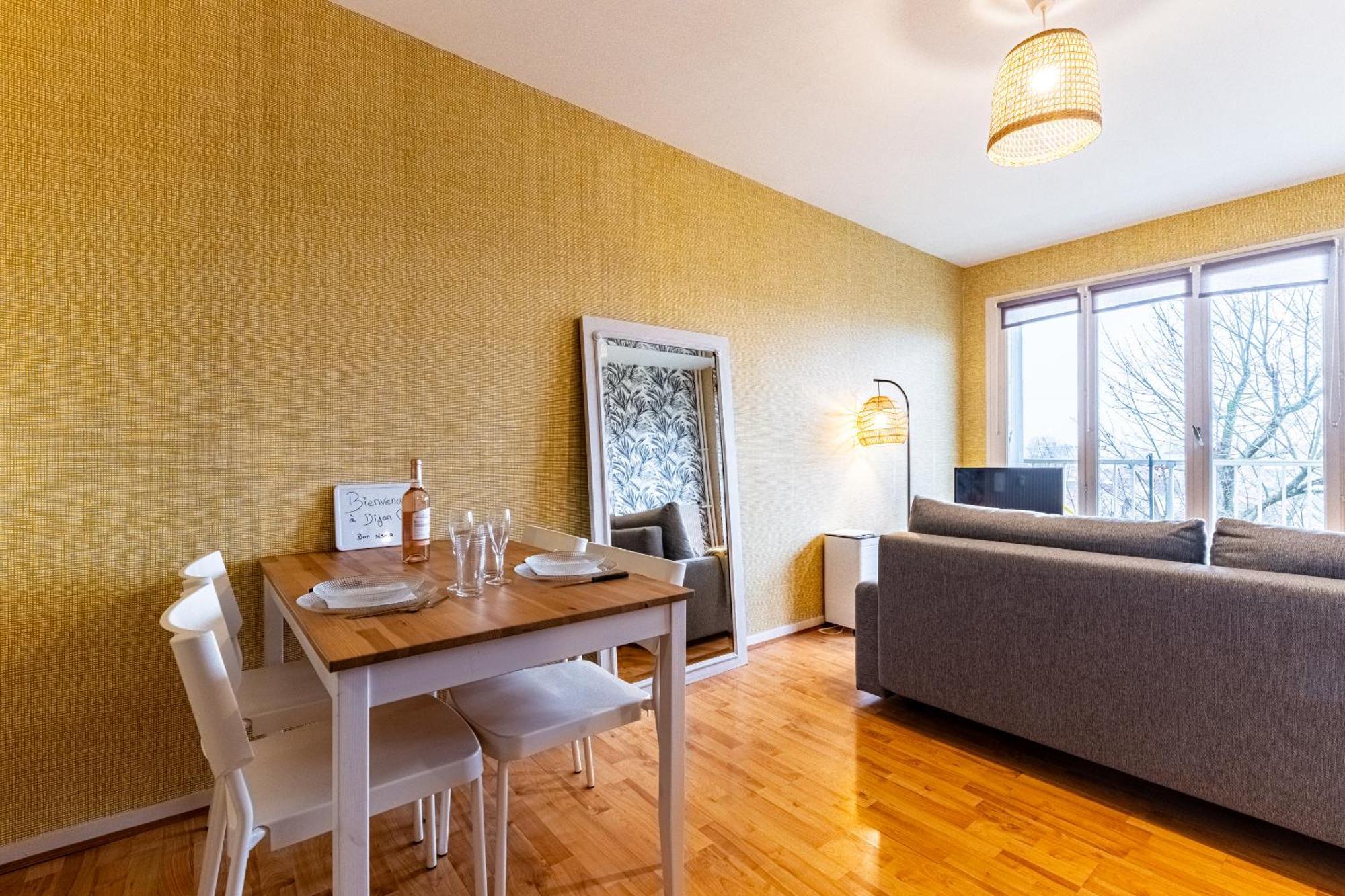 Appartement Parking Dijon Proche Centre Wilson Exterior photo
